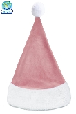 CAPPELLO NATALIZIO LUSSO IN VELLUTO ROSA